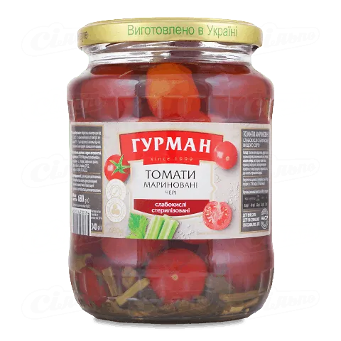 Томати «Гурман» мариновані черрі, 680г