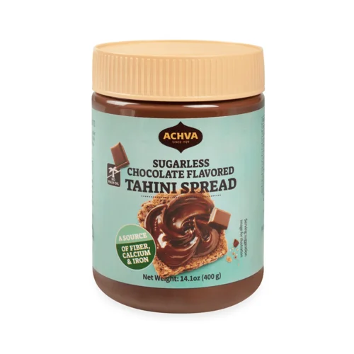 Паста Achva з кунжуту з шоколадом без цукру,400г