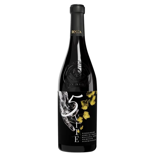 Вино Rocca 5 Vite Puglia червоне напівсухе 15% 0,75л