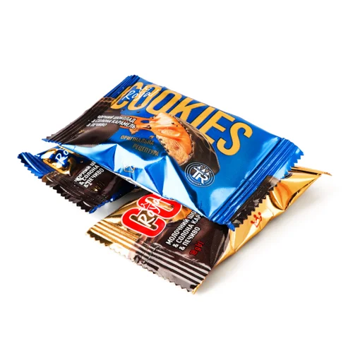 Печиво Глазуроване Молочним Та Чорним Шоколадом З Солоною Карамеллю, в/ґ, 1 кг