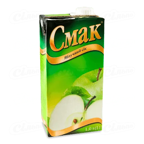 Сік Смак яблучний відновлений освітлений 1л