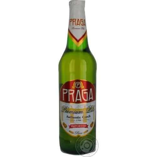 Пиво Praga світле 4% 0,5л