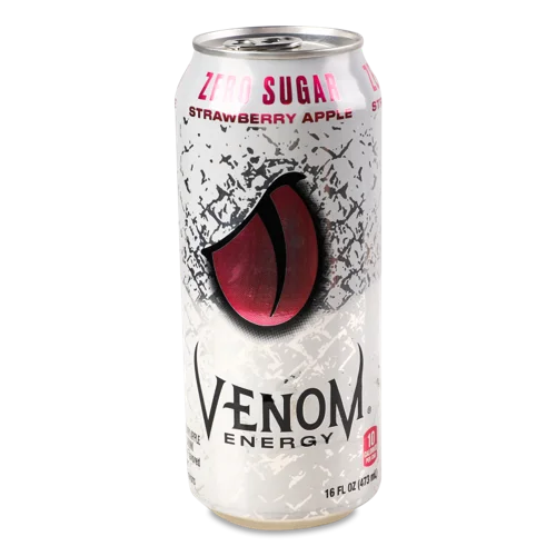 Напій Енергетичний Venom Energy Strawberry Apple, б/ц, 0.5л