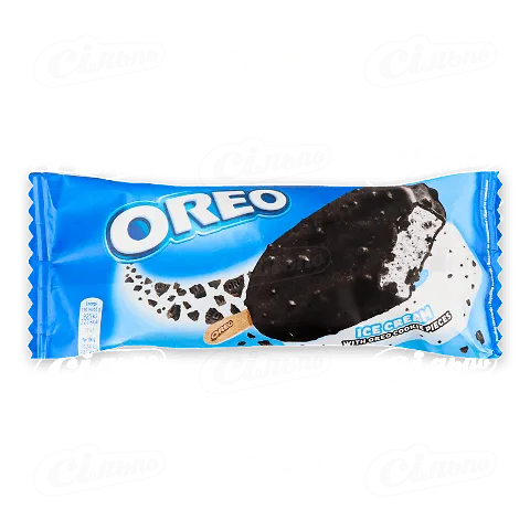 Морозиво Oreo ванільне з бісквітною крихтою та печивом, 65г