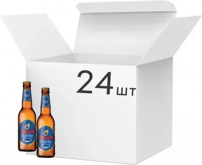 Упаковка Пива Meteor Blanche 4.7% 0.33л х 24 шт