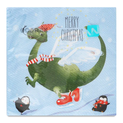 Серветки Паперові 3-Шарові Merry Christmas Ecomix, 18 шт
