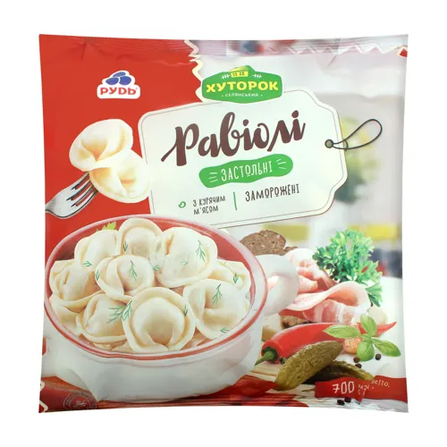 Равіолі Застольні Хуторок м/у 700г