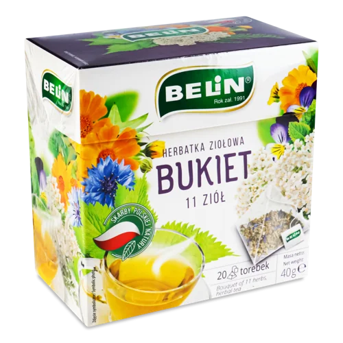 Чай Трав'яний Вищого Ґатунку Belin Букет 11 Трав, 20г