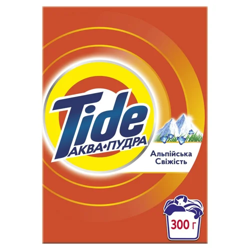 Пральний порошок Tide Аква-Пудра Альпійська свіжість для ручного прання 300г