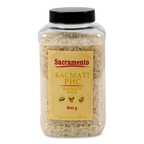 Рис Шліфований Басматі Sacramento В/ґ 800г