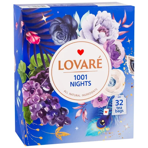 Чай чорний та зелений Lovare 1001 ніч 2г*32шт