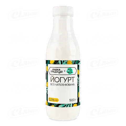 Йогурт Лавка традицій Villa Milk без наповнювачів 1.5%, 500г