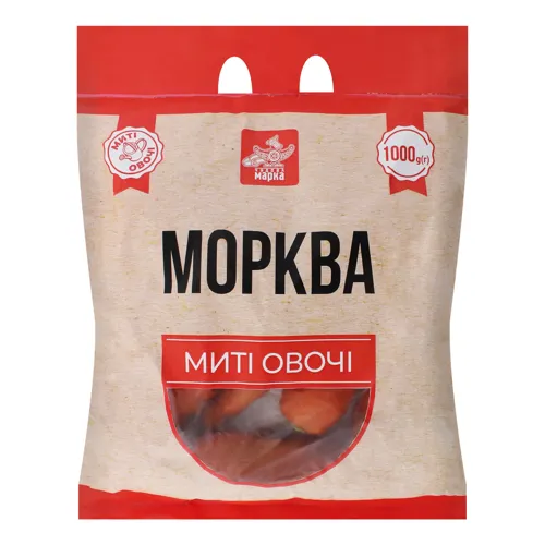 Морква мита Чудова марка м/у 1кг