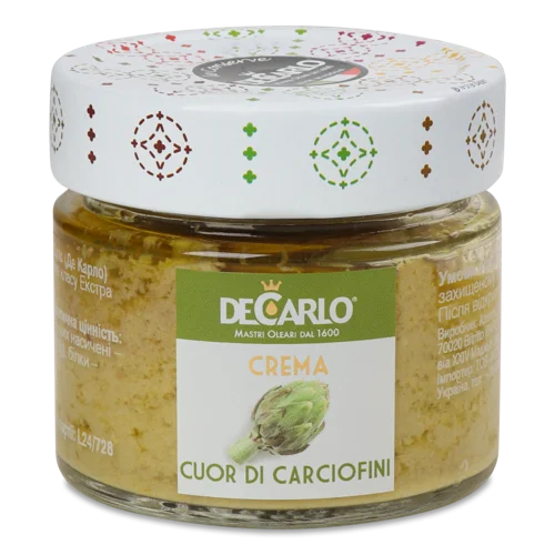 Крем-Брускетта DeCarlo З Серцевини Артишоків, 200г