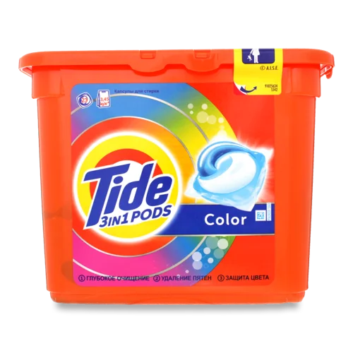 Миючий Засіб Синтетичний Рідкий 3 в 1 Pods Tide, 23 шт