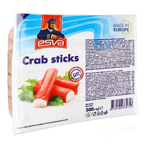 Палички крабові Esva, 500г