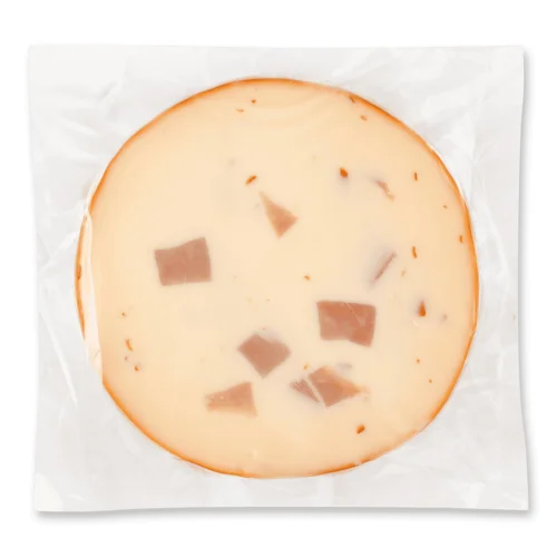 Сир плавлений Mlekpol копчений з шинкою 45% кг