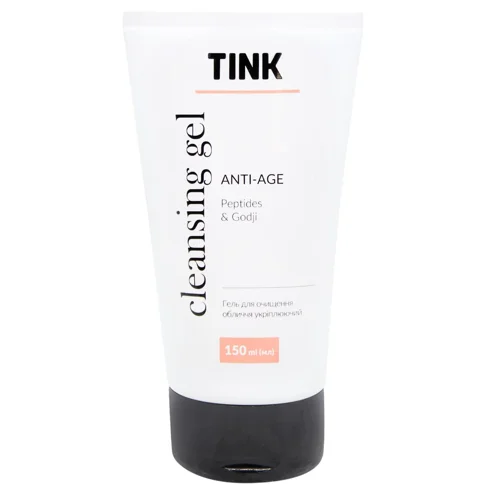 Гель для очищення обличчя Tink Anti-age Укріплюючий пептиди-ягоди годжі 150мл