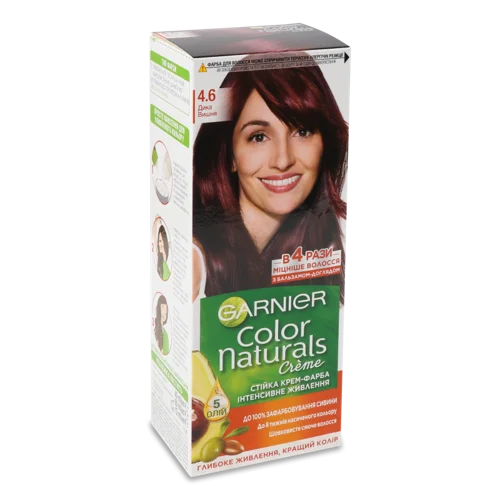 Фарба Для Волосся Color Naturals Дика Вишня №4.6 Garnier, в/ґ
