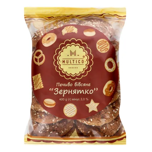 Печиво вівсяне Зернятко Multico м/у 400г