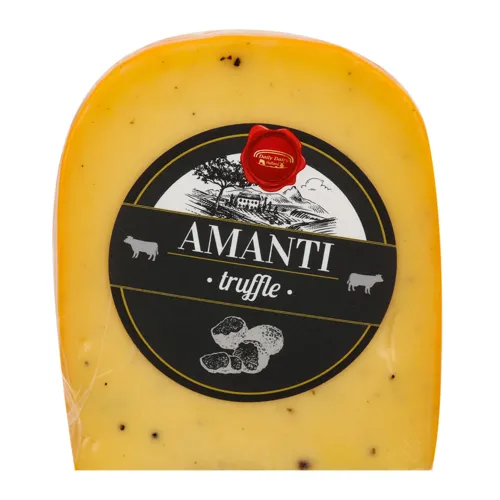 Сир 50% напівтвердий з трюфелями Гауда Amanti Daily Dairy в/у 200г