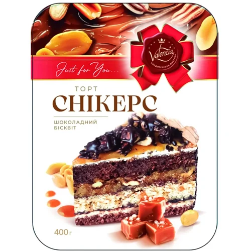 Торт Valencia Снікерс 400г