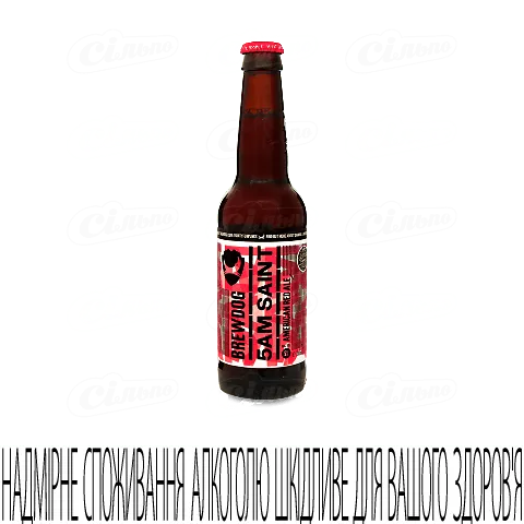 Пиво 5AM Saint бурштинове ТМ BrewDog, 0,33л