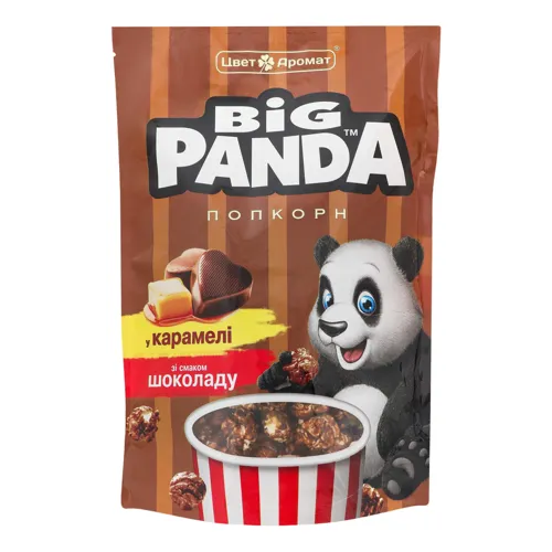 Попкорн в карамелі зі смаком шоколаду Big Panda д/п 90г
