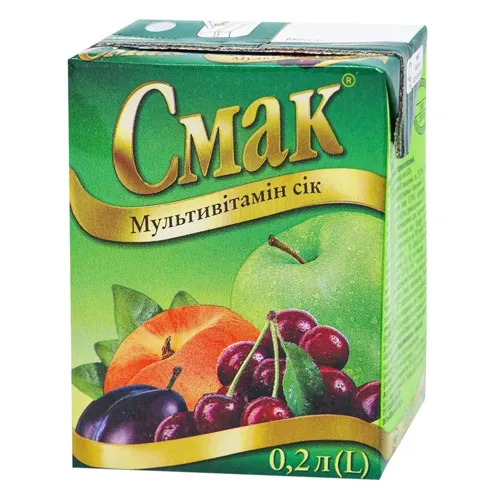 Сік Смак Мультивітамін 200мл
