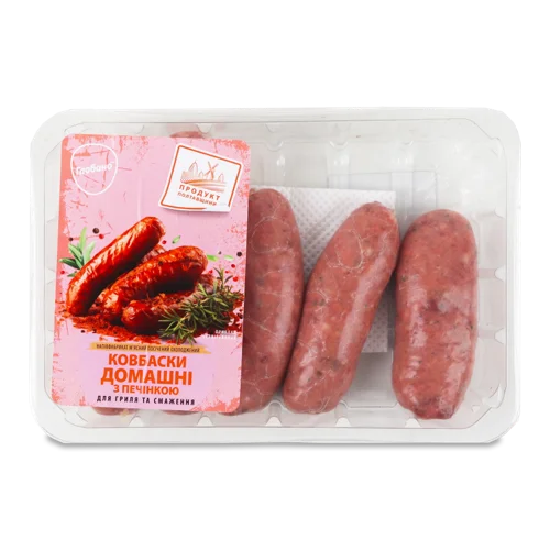 Ковбаски Для Грилю Та Смаження В/ґ Домашні З Печінкою, 500г