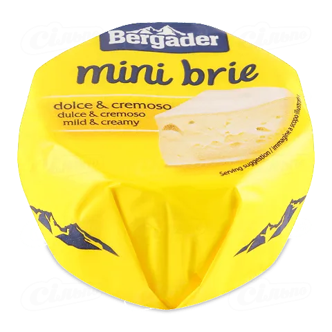 Сир Bergader Баварія Міні Бри асортимент, 150г