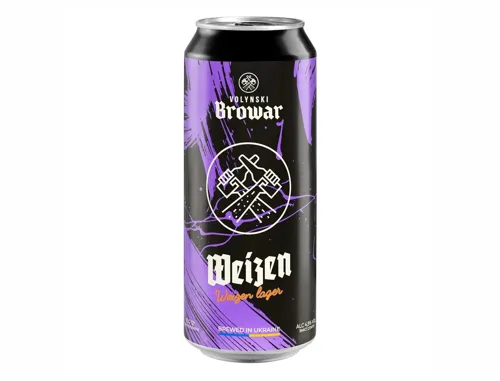 Пиво Volynski Browar Weizen пшеничне світле нефільтроване 4,9% 0,5л