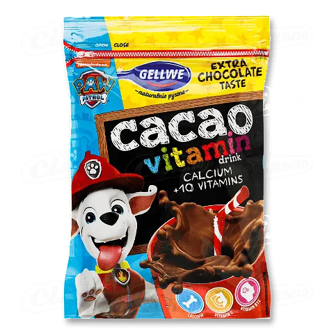 Напій з какао Gellwe «Щенячий патруль» розчинний 150г