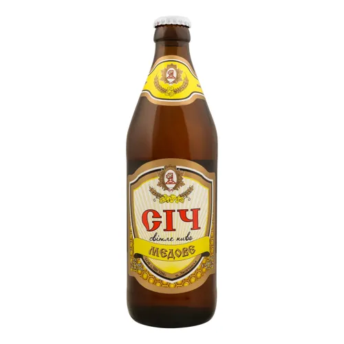 Пиво 0.5л 5.2% світле пастеризоване Медове Січ