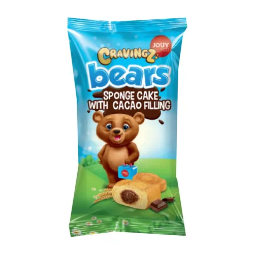 Тістечко Jouy-Co Cravingz Bears бісквітне з шоколадним кремом 45г