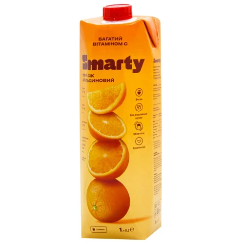 Сік Smarty апельсиновий 1л