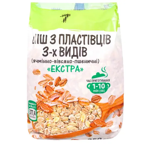 Пластівці 7 Суміш 3-х злаків 350г