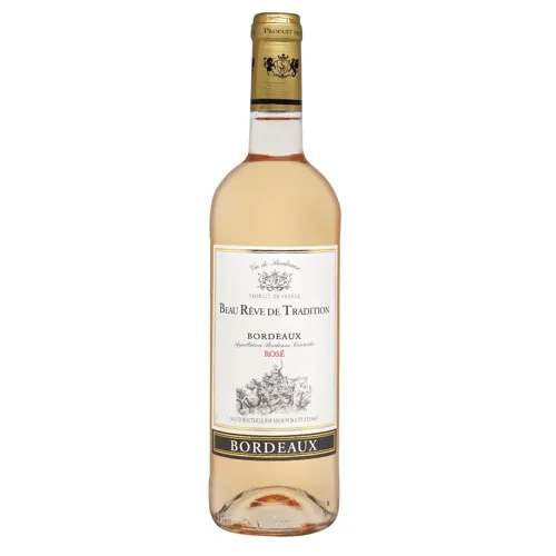 Вино Beau Reve de Tradition Rose Bordeaux рожеве сухе 12,5% 0,75л