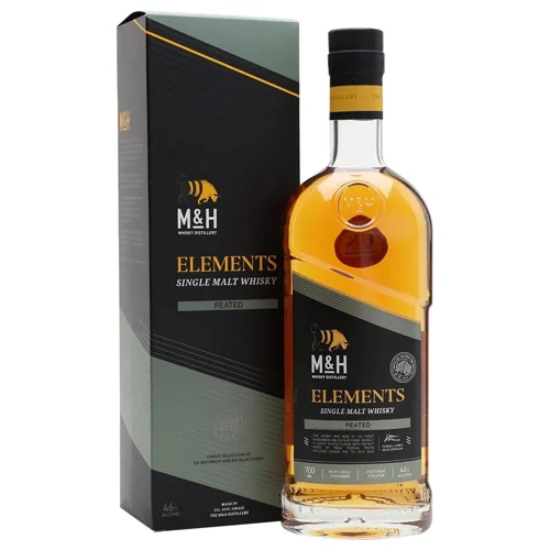 Віскі M&H Elements Peated Malt 46% 0,7л