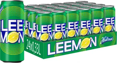 Напиток безалкогольний сокосодержащий сильногазований Живчик Леемон 0.33л