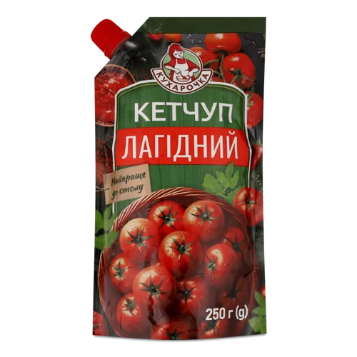 Кетчуп Лагідний, Вищого Ґатунку, Пластикова Пляшка, 250 Г