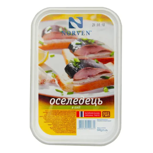 Оселедець в олії Norven п/у 500г