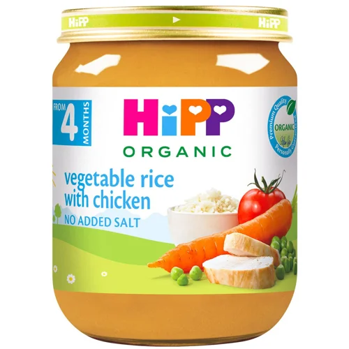 Рагу Hipp Organic Овочеве з рисом та куркою 125г