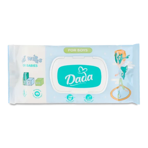 Вологі Серветки Для Хлопчиків Від Народження Без Запаху Dada, 120шт