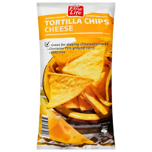 Чіпси Fine Life кукурудзяні зі смаком сиру 200г
