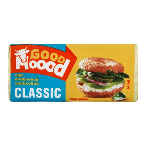 Сир плавлений 45% скибковий Classic Good Moood м/у 64г