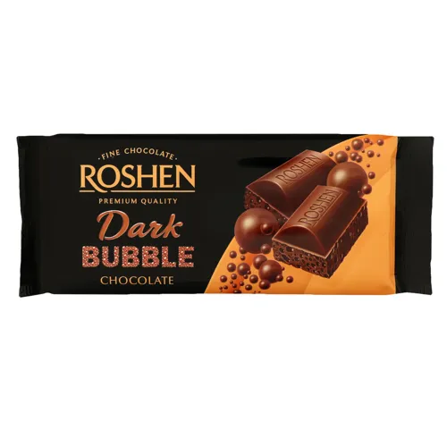 Шоколад пористий Dark Bubble Roshen м/у 80г