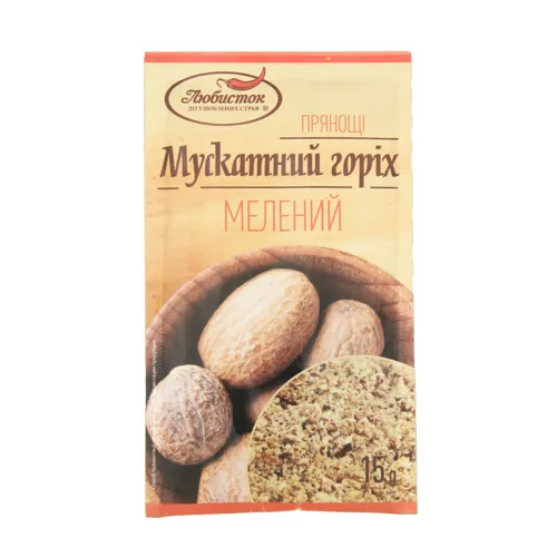Горіх мускатний мелений 15г Любисток