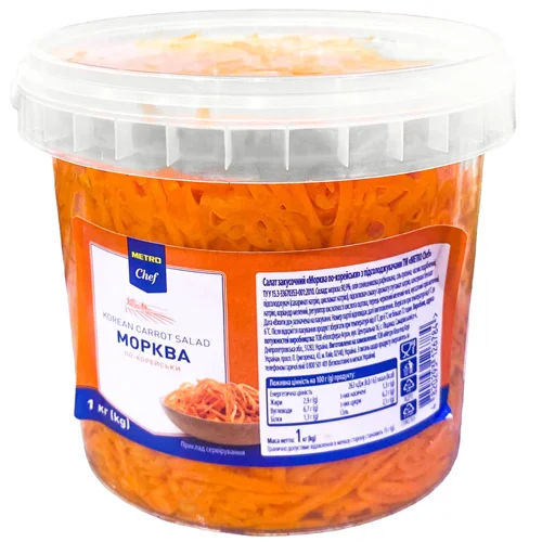 Морква Metro Chef по-корейськи з підсолоджувачами 1кг