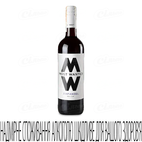 Вино Most Wanted Lodi Zindfandel, 0,75л